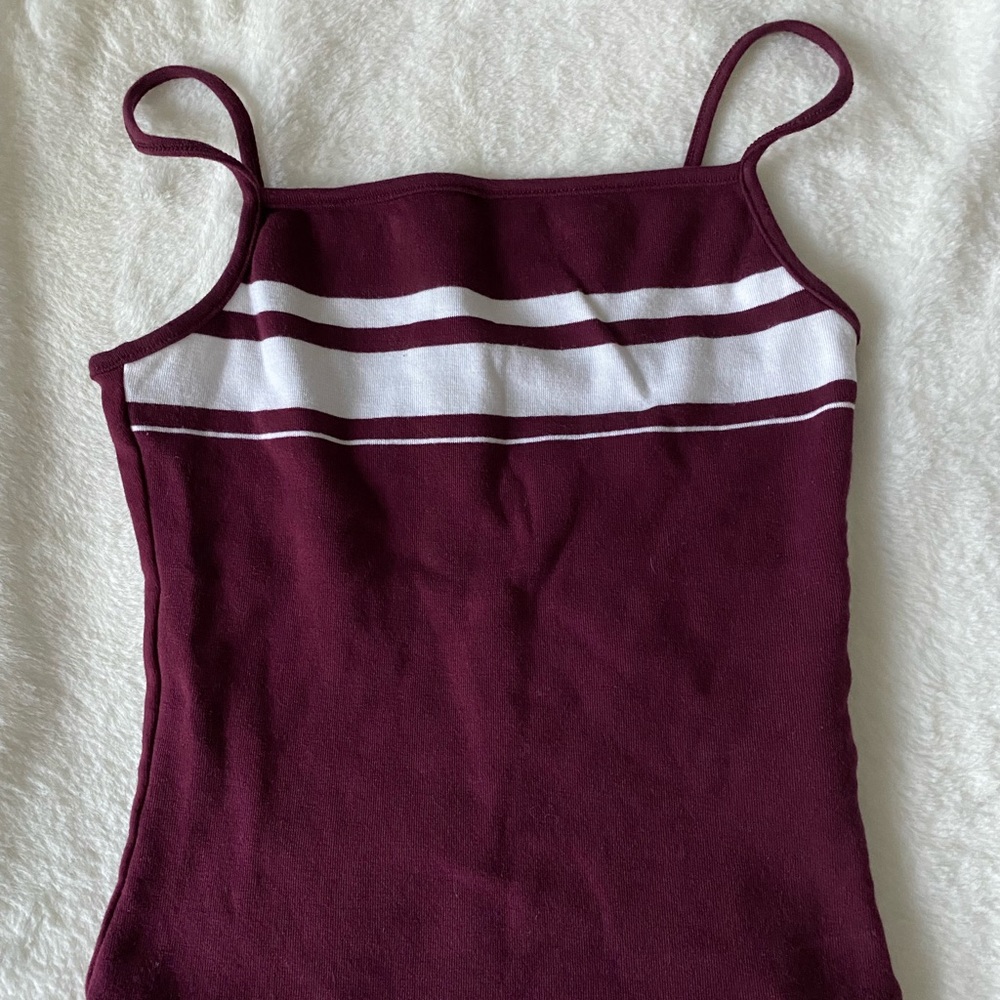 Garage womens cropped tank top